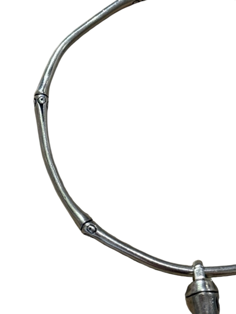 John Hardy Bamboo Kali Cross Charm Bangle Bracelet Sterling Silver 925 - Picture 8 of 12